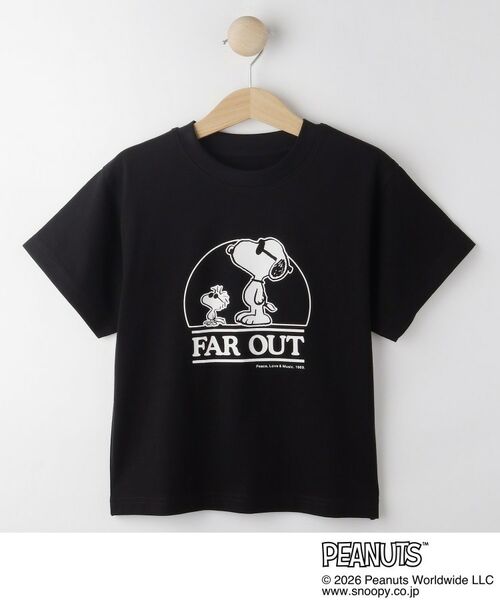 SHOO・LA・RUE / シューラルー Tシャツ | 【PEANUTS/ひんやり/親子リンク】プリントTシャツ(ブラック(519))