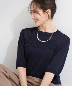 SHOO・LA・RUE / シューラルー ニット・セーター | 【S-LL/二の腕カバー】品よく決まる 5分袖デザインニット