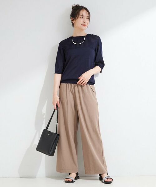 SHOO・LA・RUE / シューラルー ニット・セーター | 【S-LL/二の腕カバー】品よく決まる 5分袖デザインニット | 詳細11