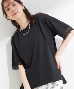 SHOO・LA・RUE / シューラルー カットソー | 【SHOO ICE】ひんやり 袖レースTシャツ
