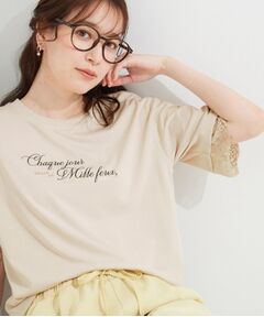 SHOO・LA・RUE / シューラルー カットソー | 【SHOO ICE】ひんやり 袖レースTシャツ