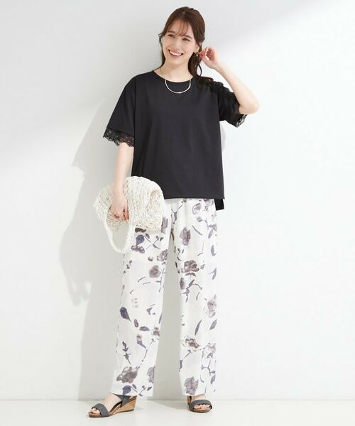 SHOO・LA・RUE / シューラルー カットソー | 【SHOO ICE】ひんやり 袖レースTシャツ | 詳細7