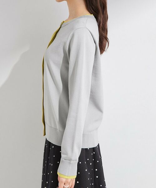 SHOO・LA・RUE / シューラルー カーディガン・ボレロ | 【S-LL/洗濯機可】レイヤード風でこなれ見え 配色カーディガン | 詳細18