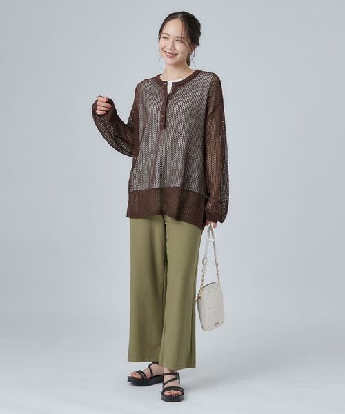 SHOO・LA・RUE / シューラルー パンツ | 【ひんやり/S-LL/洗濯機可】穿いて驚く 裏地涼しい のびのびベイカーパンツ | 詳細22