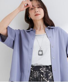 SHOO・LA・RUE / シューラルー シャツ・ブラウス | 【ひんやり/S-LL】さらり快適 洗濯後しわになりにくい とろみストライプシャツ