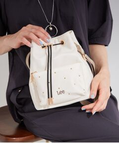 SHOO・LA・RUE / シューラルー ショルダーバッグ | 【Lee別注／撥水】スタッズ巾着ショルダーバッグ