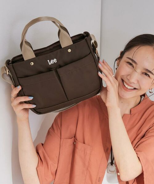 SHOO・LA・RUE / シューラルー トートバッグ | 【Lee別注/撥水】フロント立体ポケットトートバッグ【2WAY】(モカブラウン(042))