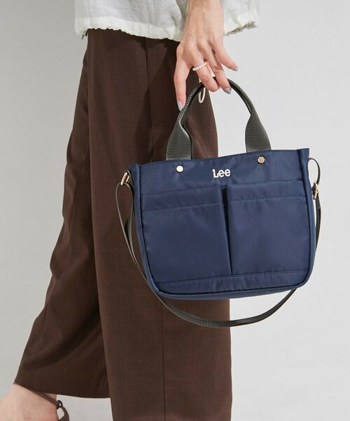 SHOO・LA・RUE / シューラルー トートバッグ | 【Lee別注/撥水】フロント立体ポケットトートバッグ【2WAY】(ネイビー(894))