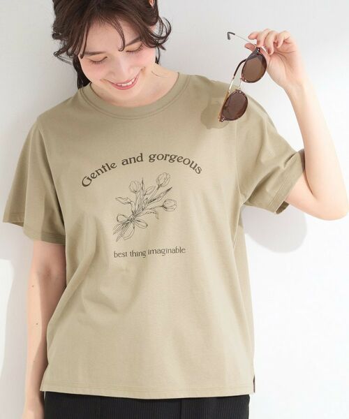 SHOO・LA・RUE / シューラルー Tシャツ | 【SHOO ICE】プリントアソートTシャツ(グレージュ(350))