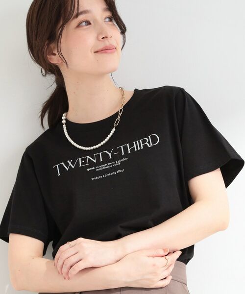 SHOO・LA・RUE / シューラルー Tシャツ | 【SHOO ICE】プリントアソートTシャツ(ブラック(119))