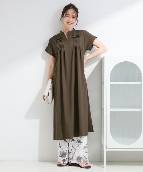 SHOO・LA・RUE / シューラルー ミニ丈・ひざ丈ワンピース | 【S-LL/洗濯機可】ピンタックデザインがサマ見え Aラインワンピース | 詳細7