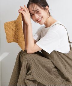 SHOO・LA・RUE / シューラルー ロング・マキシ丈ワンピース | 【S-LL/洗濯機可】ほんのり甘いチェック柄 ティアードキャミワンピース