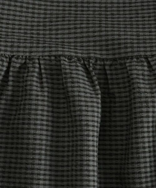 SHOO・LA・RUE / シューラルー ロング・マキシ丈ワンピース | 【S-LL/洗濯機可】ほんのり甘いチェック柄 ティアードキャミワンピース | 詳細4