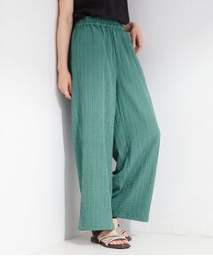 SHOO・LA・RUE / シューラルー パンツ | シボシボイージーワイドパンツ