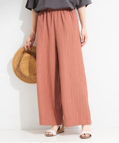 SHOO・LA・RUE / シューラルー パンツ | シボシボイージーワイドパンツ