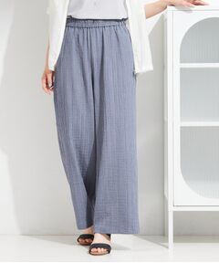 SHOO・LA・RUE / シューラルー パンツ | シボシボイージーワイドパンツ