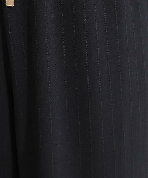 SHOO・LA・RUE / シューラルー ショート・ハーフ・半端丈パンツ | 【着丈選べる/ひんやり/洗濯後しわになりにくい】ジャカードストライプ リラクシーイージーパンツ | 詳細4