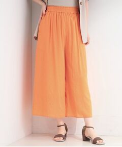 SHOO・LA・RUE / シューラルー ショート・ハーフ・半端丈パンツ | 【裏地ひんやり】さらさらガウチョパンツ