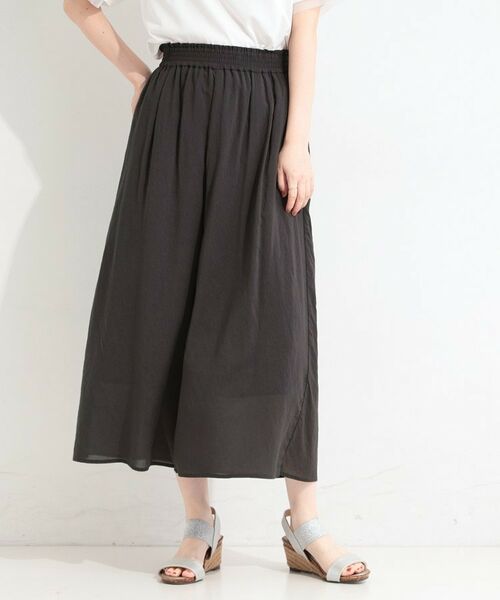 SHOO・LA・RUE / シューラルー ショート・ハーフ・半端丈パンツ | 【裏地ひんやり】さらさらガウチョパンツ | 詳細1