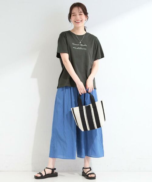 SHOO・LA・RUE / シューラルー ショート・ハーフ・半端丈パンツ | 【裏地ひんやり/洗濯機可】暑い夏にガンガン穿きたい ウエスト総ゴム仕様の楽ちんガウチョパンツ | 詳細24