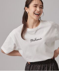 SHOO・LA・RUE / シューラルー Tシャツ | 華やかジェルロゴプリントTシャツ