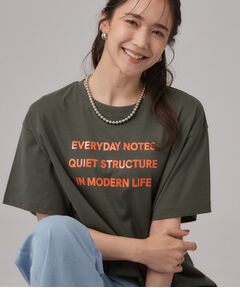 SHOO・LA・RUE / シューラルー Tシャツ | 華やかジェルロゴプリントTシャツ