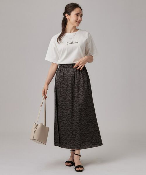 SHOO・LA・RUE / シューラルー Tシャツ | 華やかジェルロゴプリントTシャツ | 詳細3