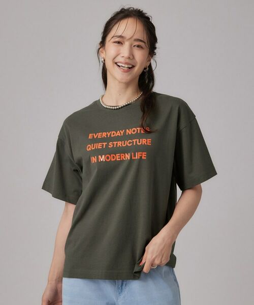 SHOO・LA・RUE / シューラルー Tシャツ | 華やかジェルロゴプリントTシャツ | 詳細5