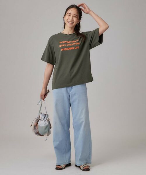 SHOO・LA・RUE / シューラルー Tシャツ | 華やかジェルロゴプリントTシャツ | 詳細7