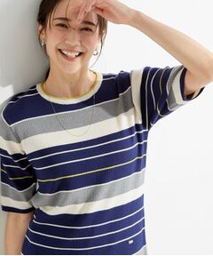 SHOO・LA・RUE / シューラルー ニット・セーター | マルチボーダーリブニット