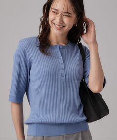 SHOO・LA・RUE / シューラルー ニット・セーター | ヘンリーネックリブニット