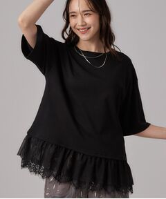 SHOO・LA・RUE / シューラルー カットソー | ひんやり裾レースTシャツ