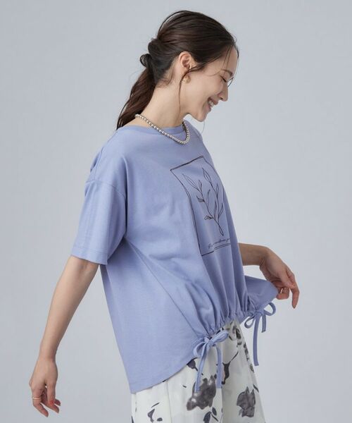 SHOO・LA・RUE / シューラルー Tシャツ | ひんやり裾シャーリングプリントTシャツアソート | 詳細10