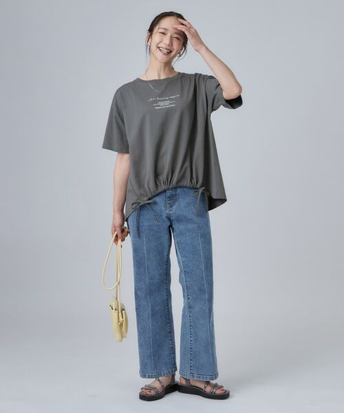 SHOO・LA・RUE / シューラルー Tシャツ | ひんやり裾シャーリングプリントTシャツアソート | 詳細7