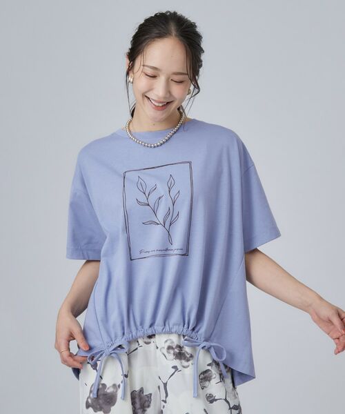 SHOO・LA・RUE / シューラルー Tシャツ | ひんやり裾シャーリングプリントTシャツアソート | 詳細9