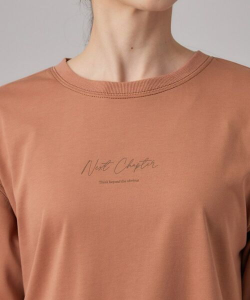 SHOO・LA・RUE / シューラルー カットソー | 【体型カバー】インせず着られる 配色ステッチロゴTシャツ | 詳細16