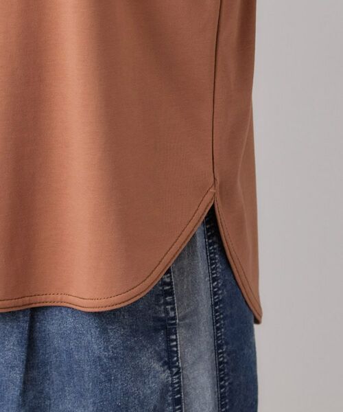SHOO・LA・RUE / シューラルー カットソー | 【体型カバー】インせず着られる 配色ステッチロゴTシャツ | 詳細18