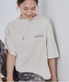 SHOO・LA・RUE / シューラルー カットソー | 【ひんやり/体型カバー】首元すっきり ゆるバックギャザーTシャツ