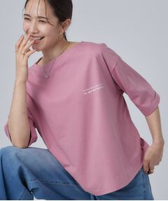 SHOO・LA・RUE / シューラルー カットソー | 【ひんやり/体型カバー】首元すっきり ゆるバックギャザーTシャツ