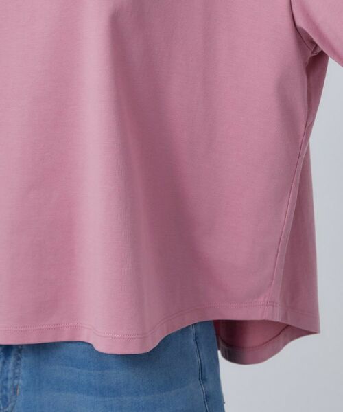 SHOO・LA・RUE / シューラルー カットソー | 【ひんやり/体型カバー】首元すっきり ゆるバックギャザーTシャツ | 詳細18