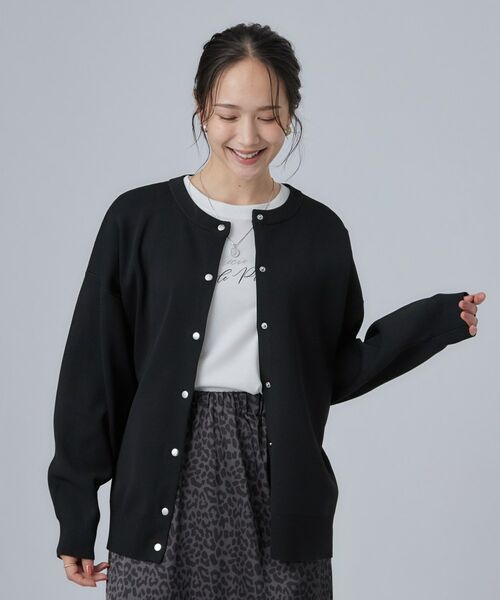 SHOO・LA・RUE / シューラルー カーディガン・ボレロ | 【洗濯機可】軽やかに羽織れる スポンディシュニットカーディガン | 詳細5