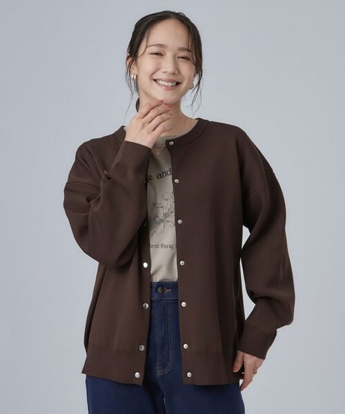 SHOO・LA・RUE / シューラルー カーディガン・ボレロ | 【洗濯機可】軽やかに羽織れる スポンディシュニットカーディガン | 詳細9