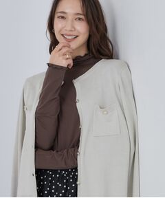 SHOO・LA・RUE / シューラルー カーディガン・ボレロ | 【洗濯機可/S-LL】金ボタンが上品に。さらさらタッチカーディガン