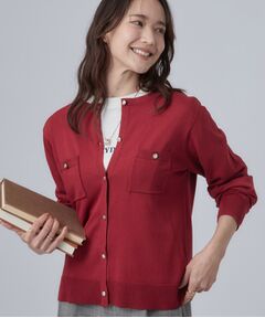 SHOO・LA・RUE / シューラルー カーディガン・ボレロ | 【洗濯機可/S-LL】金ボタンが上品に。さらさらタッチカーディガン