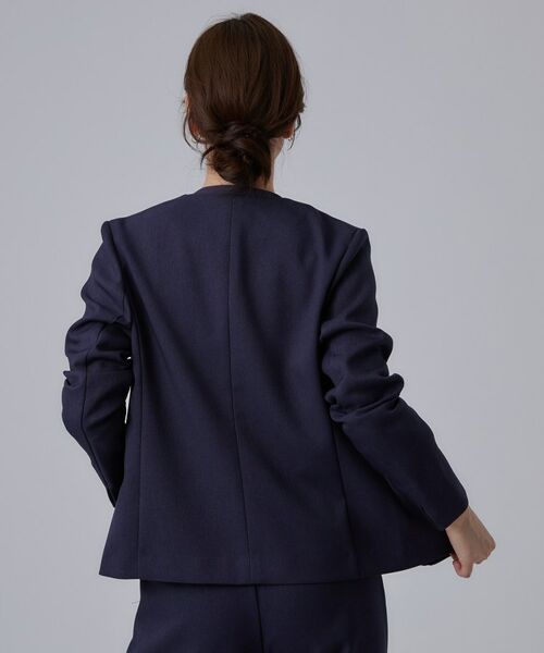 SHOO・LA・RUE / シューラルー ノーカラージャケット | 【セットアップ可/通勤/洗濯機可/SS-LL】女性らしく決まる カラーレスジャケット | 詳細10