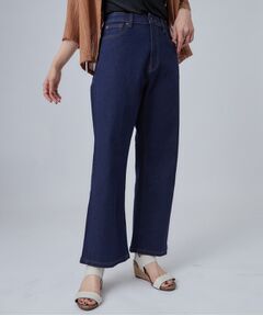 SHOO・LA・RUE / シューラルー デニムパンツ | 【洗濯機可/S-LL】後ろウエストゴムで楽ちん ストレッチセミフレアデニムパンツ