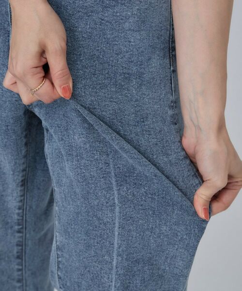 SHOO・LA・RUE / シューラルー デニムパンツ | 【洗濯機可/S-LL】後ろウエストゴムで楽ちん ストレッチセミフレアデニムパンツ | 詳細16