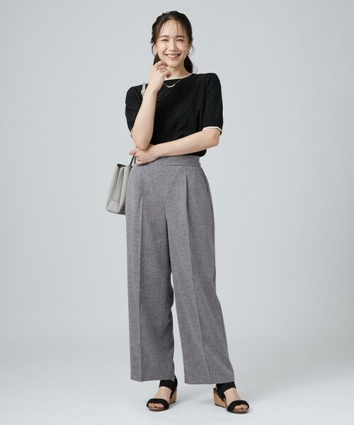 SHOO・LA・RUE / シューラルー パンツ | 【通気性・セットアップ対応】ツイード調パンツ | 詳細5