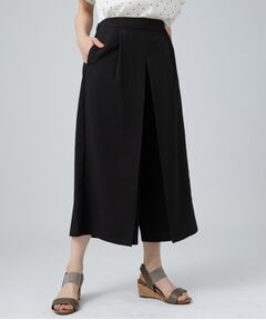 SHOO・LA・RUE / シューラルー ショート・ハーフ・半端丈パンツ | 麻調タックキュロットパンツ