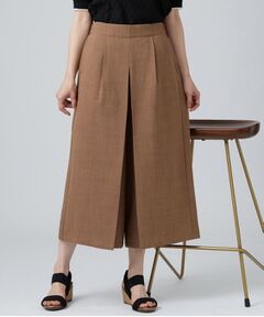 SHOO・LA・RUE / シューラルー ショート・ハーフ・半端丈パンツ | 麻調タックキュロットパンツ